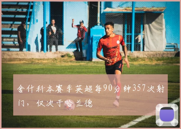 舍什科本赛季英超每90分钟357次射门，仅次于哈兰德